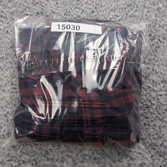 Grayers Shirt Men Large Red Blue Heritage Flannel Long Sleeve Button Up Casual - Picture 6 of 6